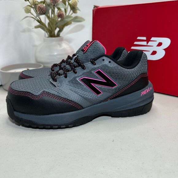 New Balance 589V1 Industrial Slip Resistant Composite Toe Shoe Gray Women 8 NWB - Picture 6 of 12